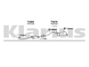 KLARIUS 900100U išmetimo sistema 
 Išmetimo sistema -> Išmetimo sistema, visa