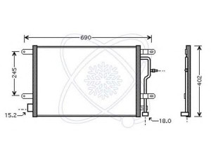 ELECTRO AUTO 30B0051 kondensatorius, oro kondicionierius 
 Oro kondicionavimas -> Kondensatorius
8E0260401D, 8E0260403D