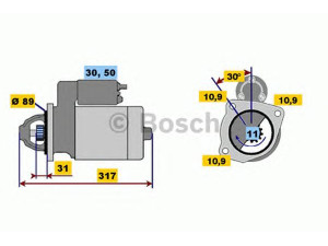 BOSCH 0 001 231 023 starteris
51 26201 7193