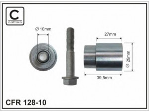 CAFFARO 128-10 kreipiantysis skriemulys, paskirstymo diržas
481H-1007071