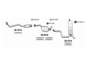 ASSO ART1436 išmetimo sistema 
 Išmetimo sistema -> Išmetimo sistema, visa