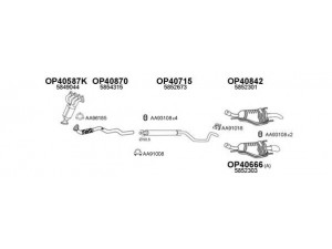 VENEPORTE 400457 išmetimo sistema 
 Išmetimo sistema -> Išmetimo sistema, visa