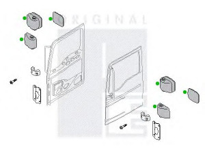 PE Automotive 2141-11485-0461-01 plataus kampo veidrodėlis