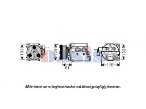 AKS DASIS 851831N kompresorius, oro kondicionierius 
 Oro kondicionavimas -> Kompresorius/dalys
1494719, 4991276, 5007968, 6T1619D629BA