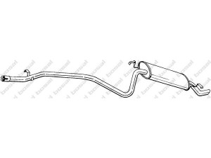 BOSAL 287-145 galinis duslintuvas 
 Išmetimo sistema -> Duslintuvas
46 559 847