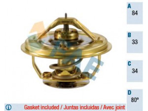 FAE 5342480 termostatas, aušinimo skystis 
 Aušinimo sistema -> Termostatas/tarpiklis -> Thermostat
11 53 1  733 144, 11 53 1 710 056