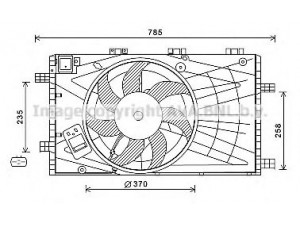 AVA QUALITY COOLING OL7621 ventiliatorius, radiatoriaus 
 Aušinimo sistema -> Oro aušinimas
13286333, 1341955, 13286333, 13286333