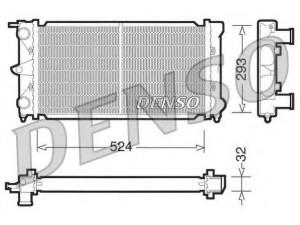 DENSO DRM32020 radiatorius, variklio aušinimas 
 Aušinimo sistema -> Radiatorius/alyvos aušintuvas -> Radiatorius/dalys
321121245T