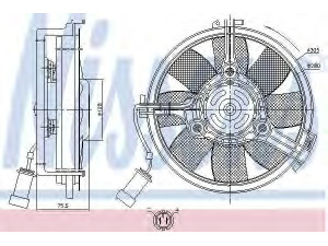 NISSENS 85546 ventiliatorius, radiatoriaus 
 Aušinimo sistema -> Oro aušinimas
8D0.959.455 N, 8D0.959.455 N