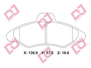DJ PARTS BP2260 stabdžių trinkelių rinkinys, diskinis stabdys 
 Techninės priežiūros dalys -> Papildomas remontas
1015598, 1048309, 1130751, 5025948