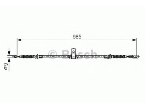 BOSCH 1 987 482 395 trosas, stovėjimo stabdys 
 Stabdžių sistema -> Valdymo svirtys/trosai
36531 MB00D
