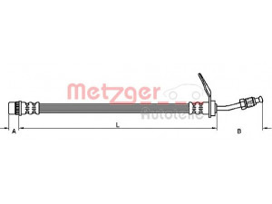 METZGER 4110211 stabdžių žarnelė 
 Stabdžių sistema -> Stabdžių žarnelės
4403643, 4620100QAD, 8200057462