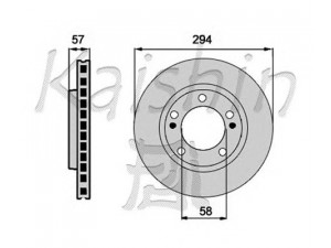 KAISHIN CBR106 stabdžių diskas 
 Stabdžių sistema -> Diskinis stabdys -> Stabdžių diskas
26300AE060, 26300SA000, 26310AC040