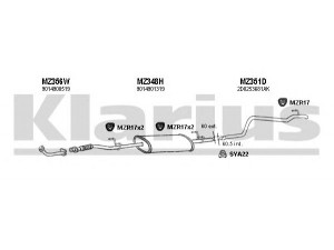 KLARIUS 600302U išmetimo sistema