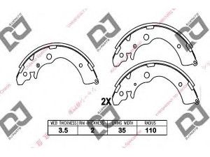 DJ PARTS BS1008 stabdžių trinkelių komplektas 
 Techninės priežiūros dalys -> Papildomas remontas
04431S5SE01, 43015SP8000, 43053SM4A00