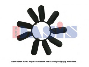 AKS DASIS 128033N ventiliatoriaus ratas, variklio aušinimas 
 Aušinimo sistema -> Radiatoriaus ventiliatorius
6032000423, A6032000423