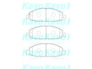 KAVO PARTS BP-6611 stabdžių trinkelių rinkinys, diskinis stabdys
41060VW085, 41060VW086, 41060VX285