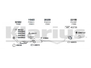 KLARIUS 630230E išmetimo sistema 
 Išmetimo sistema -> Išmetimo sistema, visa