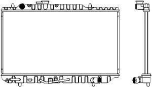 SAKURA  Automotive 1160-0105 radiatorius, variklio aušinimas