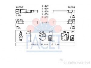 FACET 4.9682 uždegimo laido komplektas 
 Kibirkšties / kaitinamasis uždegimas -> Uždegimo laidai/jungtys
N 100 528 08, N 100 528 12, N 100 529 03