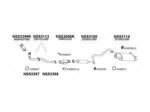 VENEPORTE 530129 išmetimo sistema 
 Išmetimo sistema -> Išmetimo sistema, visa