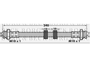 BORG & BECK BBH7082 stabdžių žarnelė 
 Stabdžių sistema -> Stabdžių žarnelės
LC6243810B