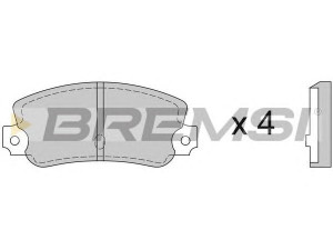 BREMSI BP2074 stabdžių trinkelių rinkinys, diskinis stabdys 
 Techninės priežiūros dalys -> Papildomas remontas
5888545, 58888545, 791864, 793485