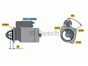 BOSCH 0 001 211 513 starteris 
 Elektros įranga -> Starterio sistema -> Starteris