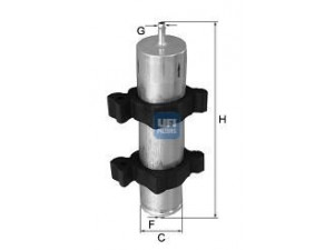 UFI 31.922.00 kuro filtras 
 Techninės priežiūros dalys -> Papildomas remontas
8R0127400, 8T0127401A