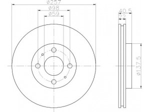 HELLA PAGID 8DD 355 103-971 stabdžių diskas 
 Stabdžių sistema -> Diskinis stabdys -> Stabdžių diskas
424973, 424974, 4249E5, 4249L2