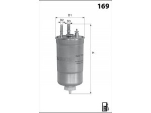 MECAFILTER G78 kuro filtras 
 Techninės priežiūros dalys -> Papildomas remontas
77363657, 1606384980, 1901A3, 77363657