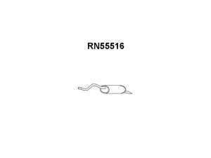 VENEPORTE RN55516 galinis duslintuvas 
 Išmetimo sistema -> Duslintuvas
8200043365, 8200233786