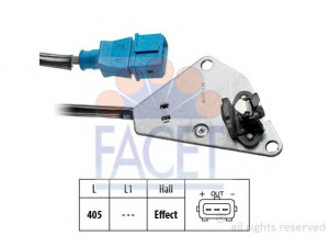 FACET 9.0208 jutiklis, skirstomojo veleno padėtis 
 Variklis -> Variklio elektra
60811201, 7777344, 60811201, 7777344