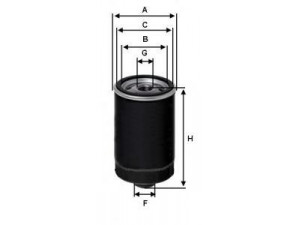UNIFLUX FILTERS XO164 alyvos filtras 
 Techninės priežiūros dalys -> Techninės priežiūros intervalai
030 115 561 C