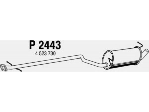 FENNO P2443 vidurinis duslintuvas 
 Išmetimo sistema -> Duslintuvas
4523730