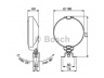 BOSCH 0 306 680 001 darbinė šviesa; darbinė šviesa