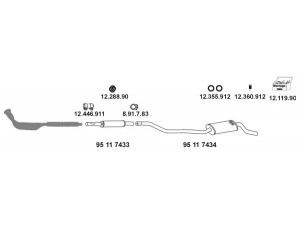 EBERSPÄCHER 12_55 išmetimo sistema 
 Išmetimo sistema -> Išmetimo sistema, visa
