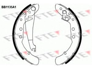 FTE BB1135A1 stabdžių trinkelių komplektas 
 Techninės priežiūros dalys -> Papildomas remontas
357 609 525 C, 357 609 526 C, 357 609 527 E