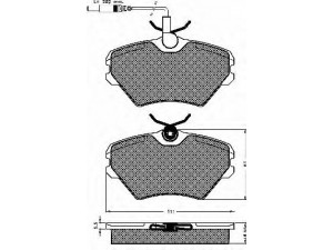 BSF 10387 stabdžių trinkelių rinkinys, diskinis stabdys 
 Techninės priežiūros dalys -> Papildomas remontas
7701203967, 7701204670, 7701203967