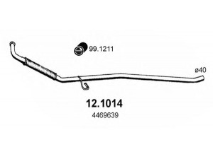 ASSO 12.1014 išleidimo kolektorius 
 Išmetimo sistema -> Išmetimo vamzdžiai
4469639