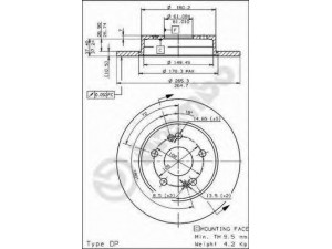 BREMBO 08.5645.10 stabdžių diskas 
 Dviratė transporto priemonės -> Stabdžių sistema -> Stabdžių diskai / priedai
7700800004, 7701204297