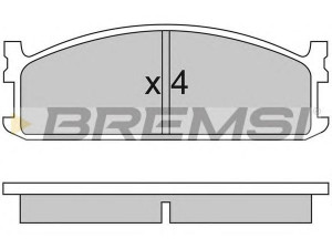 BREMSI BP2321 stabdžių trinkelių rinkinys, diskinis stabdys 
 Techninės priežiūros dalys -> Papildomas remontas
2454, 94130145, 94137937, 94337740