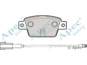 APEC braking PAD1990 stabdžių trinkelių rinkinys, diskinis stabdys 
 Techninės priežiūros dalys -> Papildomas remontas
77365809