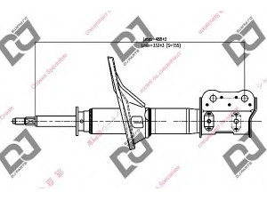 DJ PARTS DS1274GS amortizatorius 
 Pakaba -> Amortizatorius
5461129610, 5466027130, 5466029100
