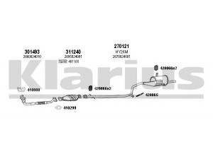 KLARIUS 450016E išmetimo sistema 
 Išmetimo sistema -> Išmetimo sistema, visa