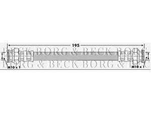 BORG & BECK BBH6701 stabdžių žarnelė 
 Stabdžių sistema -> Stabdžių žarnelės
45652040, 46542040, 46834651, 46542040