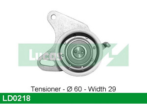 LUCAS ENGINE DRIVE LD0218 įtempiklio skriemulys, paskirstymo diržas