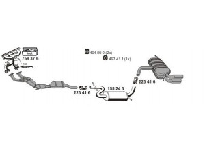ERNST 010410 išmetimo sistema 
 Išmetimo sistema -> Išmetimo sistema, visa