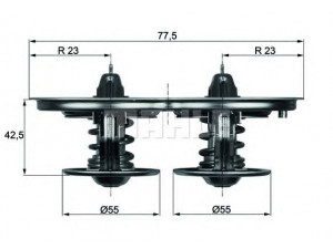 MAHLE ORIGINAL TX 32/1D termostatas, aušinimo skystis 
 Aušinimo sistema -> Termostatas/tarpiklis -> Thermostat
1 745 449