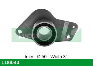 LUCAS ENGINE DRIVE LD0043 įtempiklio skriemulys, paskirstymo diržas
7700116050, 7700733489, 7700863111